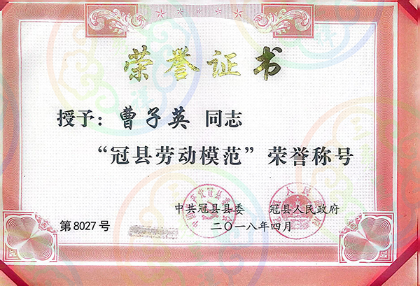 冠县劳动模范
