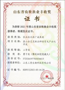 山东省农牧渔业丰收奖
